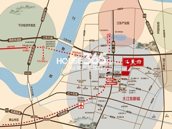 大业江东府交通图
