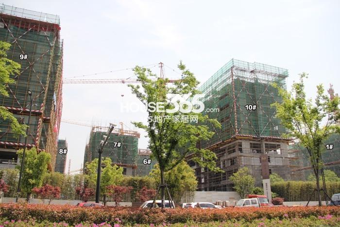 富力十号项目1、6—10号楼施工进程图（2015.4）