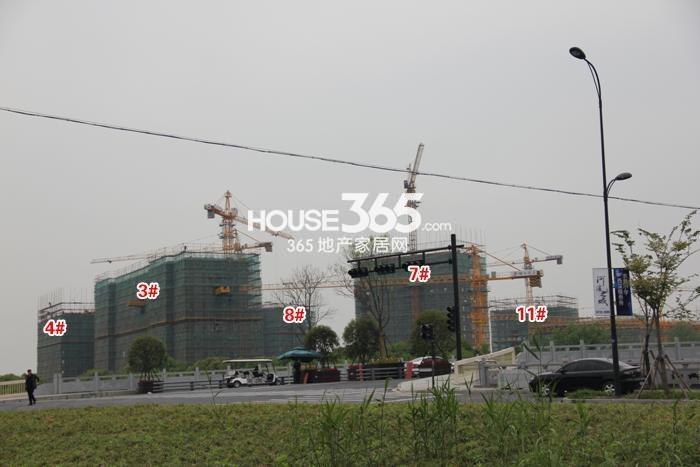 融创河滨之城西区3、4、7、8、11号楼施工进程图（2015.4）