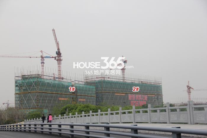 融创河滨之城东区1、2号楼施工进程图（2015.4）