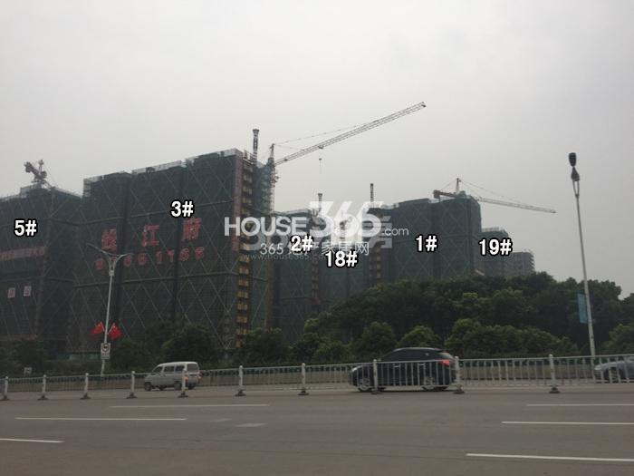 德信大家钱江府1-3、5、18、19号楼施工进度实景图 2015.9摄