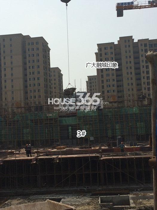 天阳明朗3号楼施工进度实景图 2015.9摄
