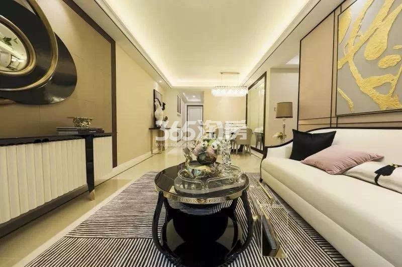 合著花园（科技城金茂府）107㎡客厅样板间