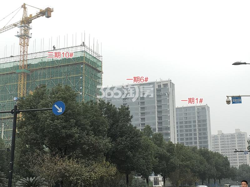 梧桐郡一期1、6号楼、三期10号楼施工进程（2018.11）