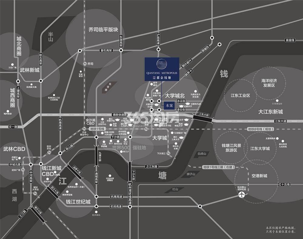 金地宋都都会钱塘交通图