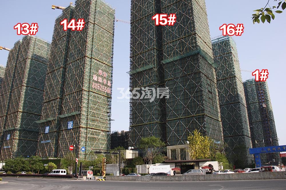 2018年5月上旬荣安翡翠半岛实景---高层1、13-16号楼