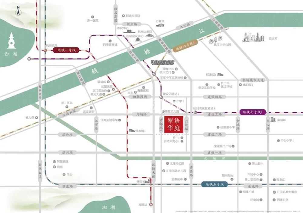 翠语华庭交通图