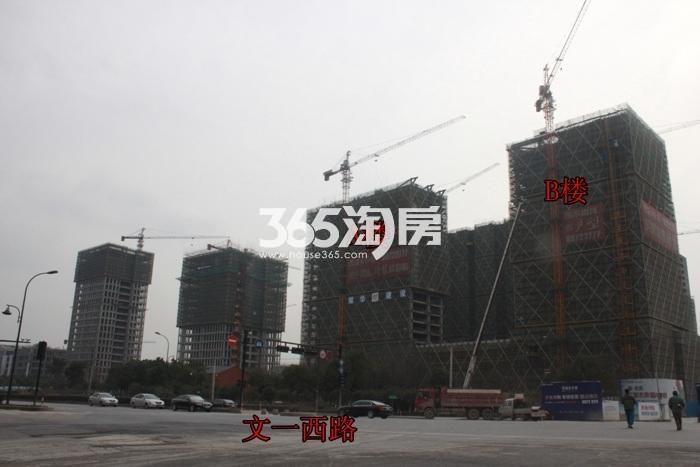 西溪永乐城项目整体施工进程图（2016.1）