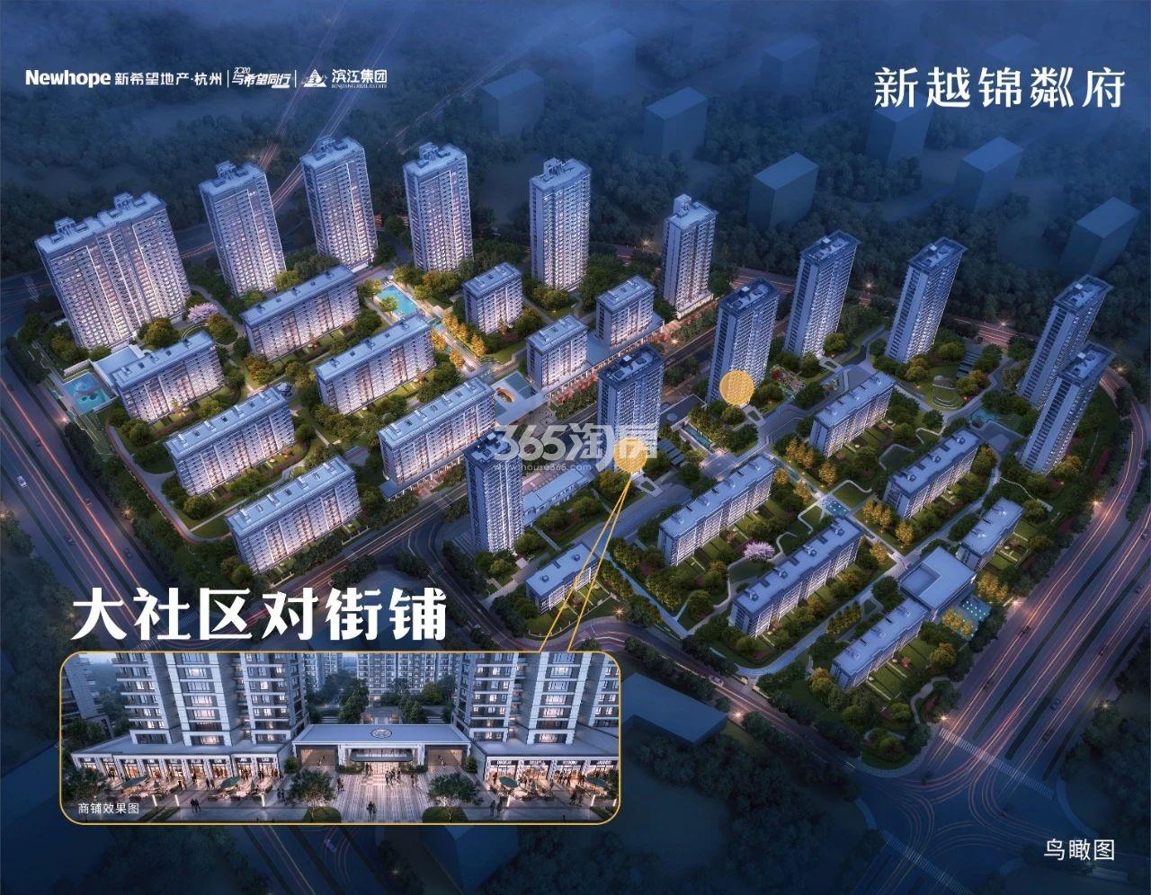 新希望滨江锦粼府鸟瞰图
