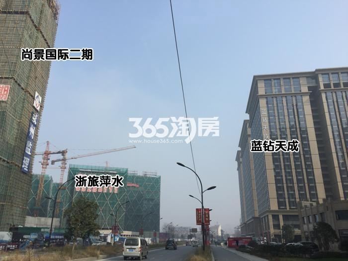 2016年1月天阳尚景国际项目及周边楼盘实景