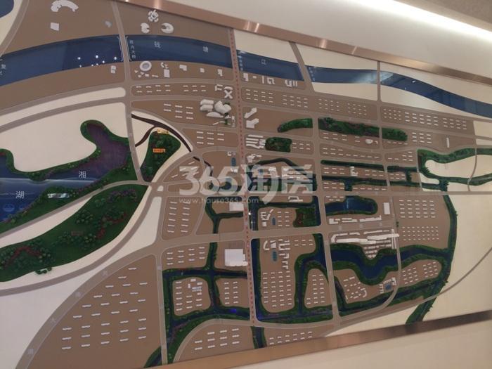 新城香悦半岛区域沙盘实景图 2015年11月摄