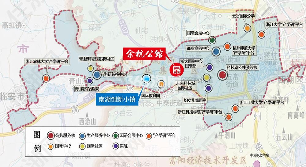 西房余杭公馆交通图
