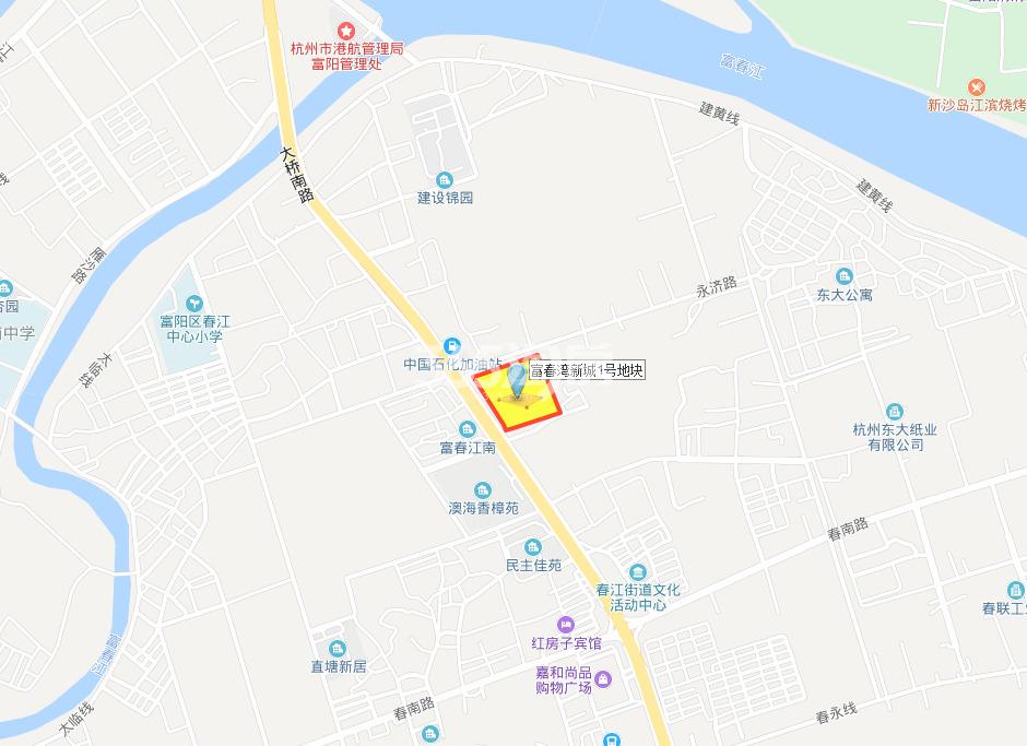 宋都富春湾宅地区位图