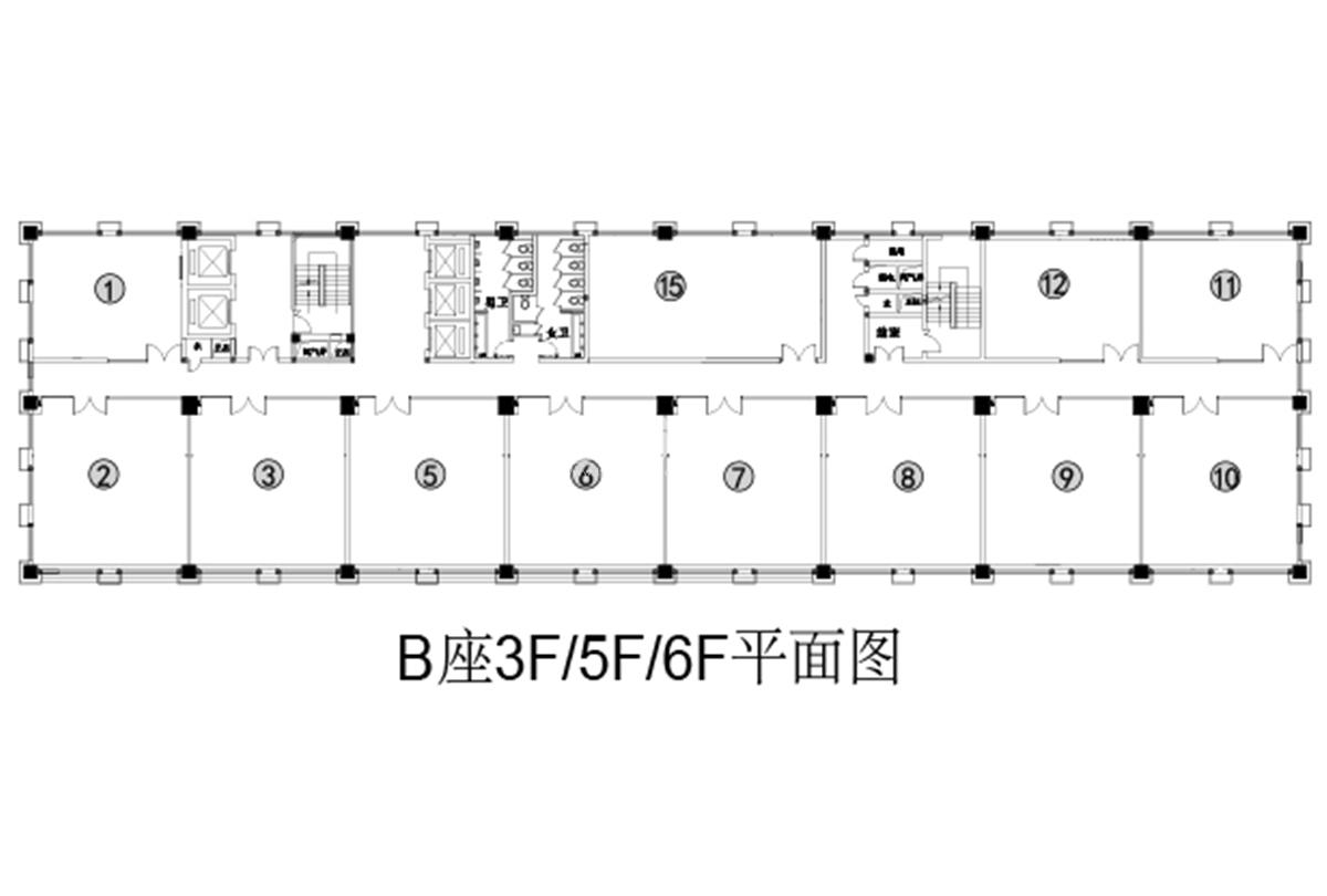 研祥科技大厦B座3、5、6F户型