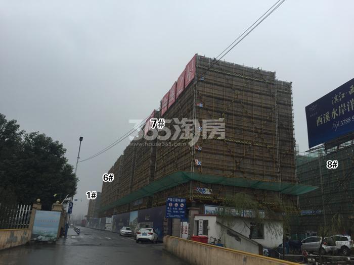 滨江西溪之星1、6—8号楼施工进程图（2015.12）