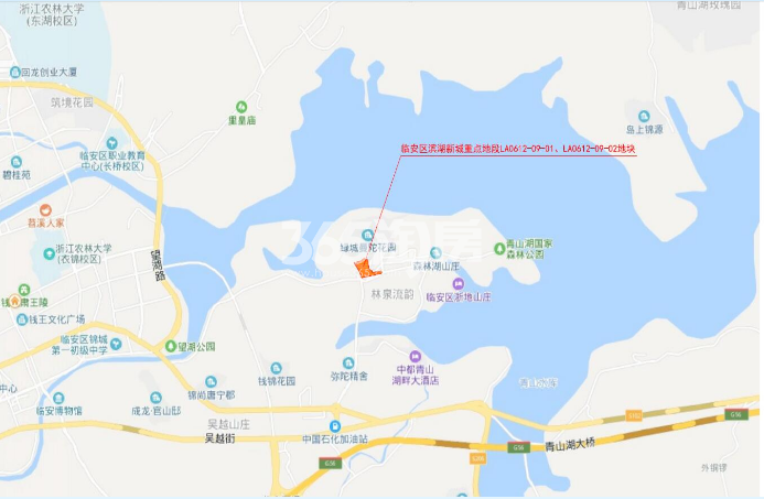 临安城镇房产滨湖新城商住地区位图