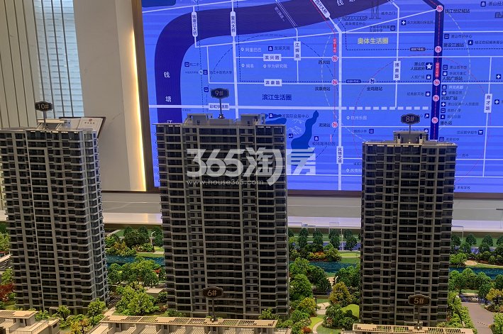 德信市心府沙盘实景图 2019年6月摄