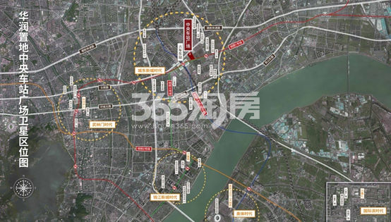 华润置地中央车站广场交通图