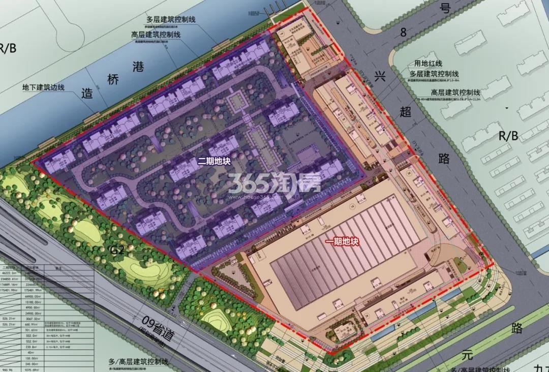 杭辰星万里两期地块总平面图