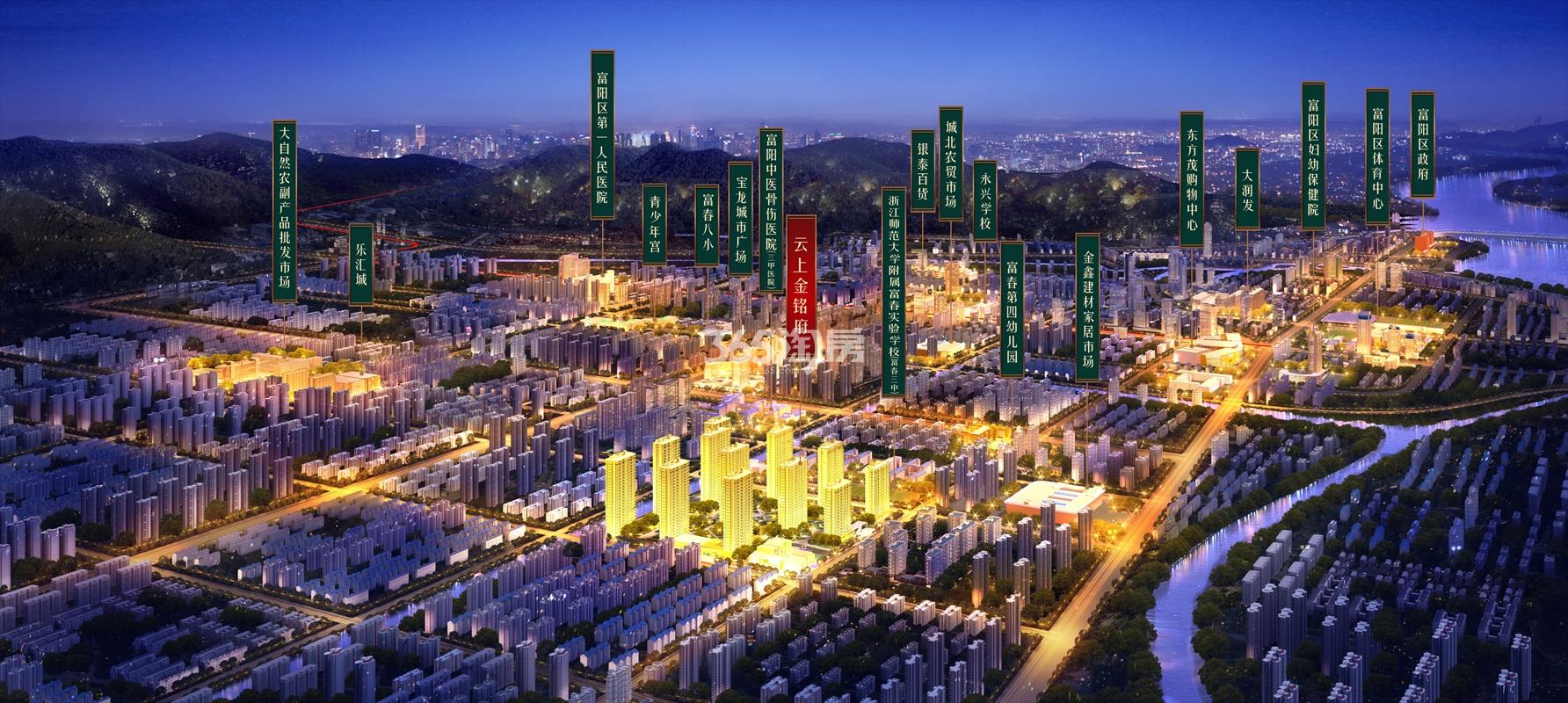 云上金铭府区域鸟瞰图