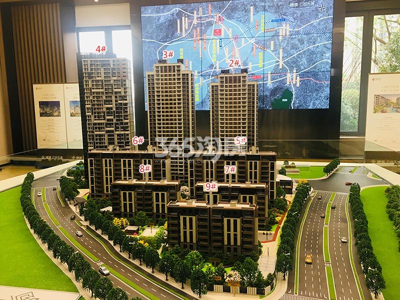 银城云谷天境项目沙盘鸟瞰图（2018.12）