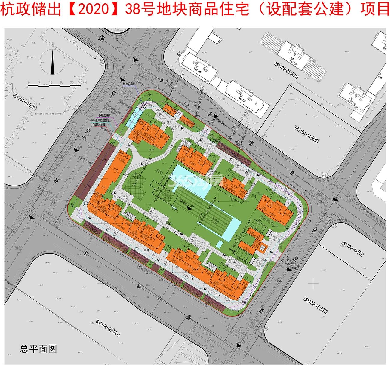 星创铁路北38号项目规划总平面图