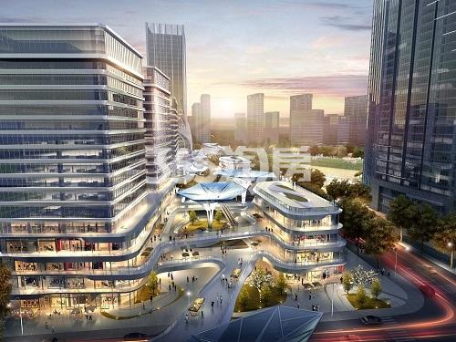 MOC芯城汇商业步行街及办公集群效果图