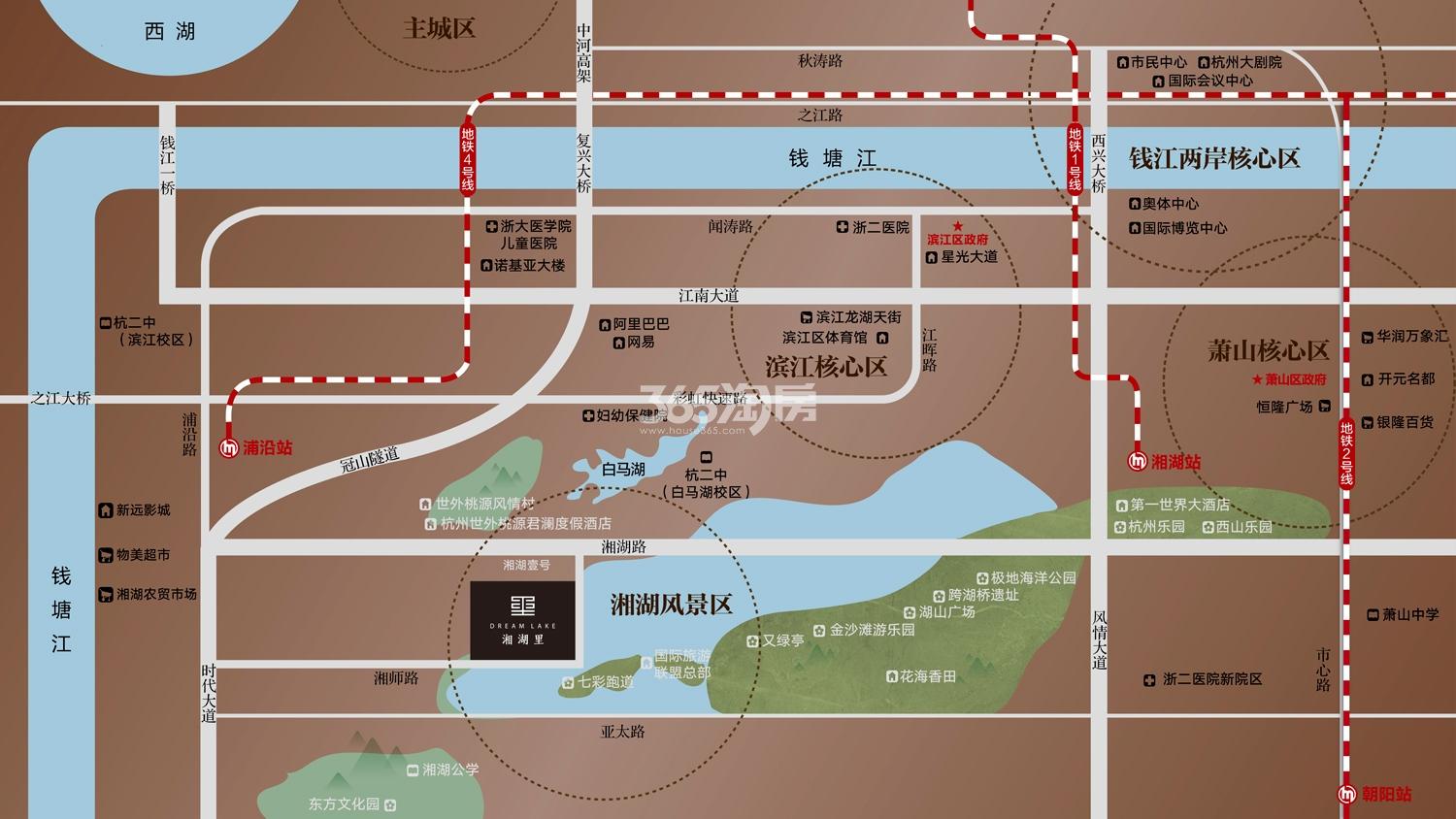 观湖里交通图