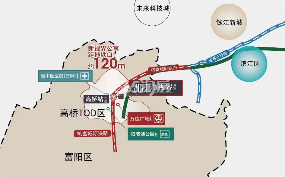 新视界公寓交通图