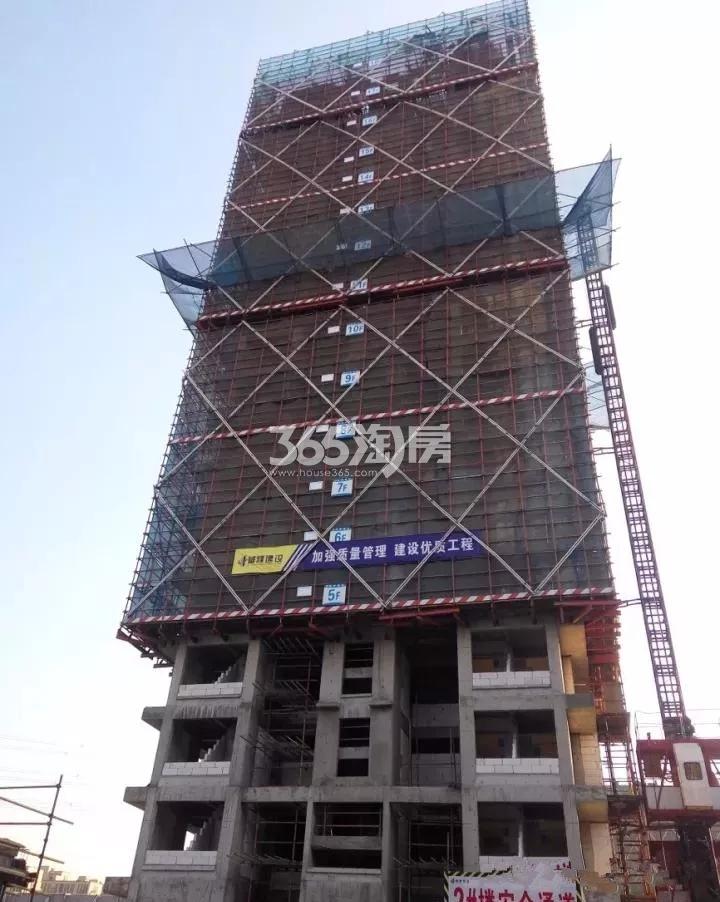 2017年11月和昌府5号楼实景(结构封顶，砌体完成)
