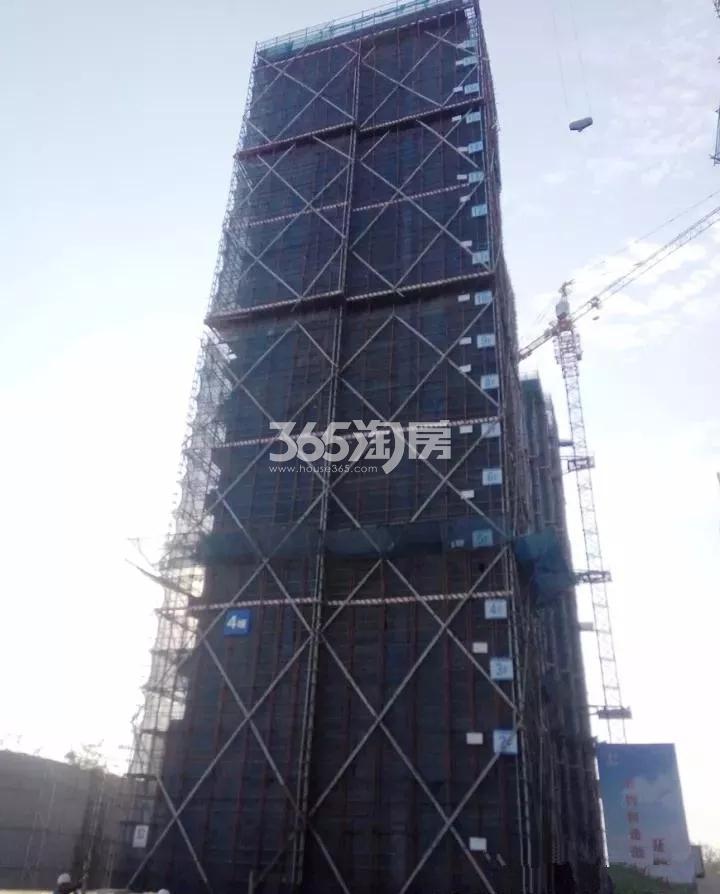 2017年11月和昌府4号楼实景(结构封顶，砌体完成)