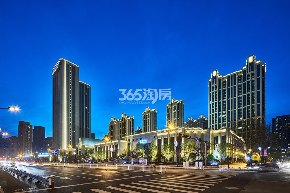 理想世纪金座项目夜景实景图