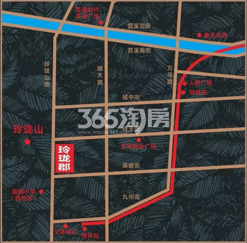 玲珑郡交通图
