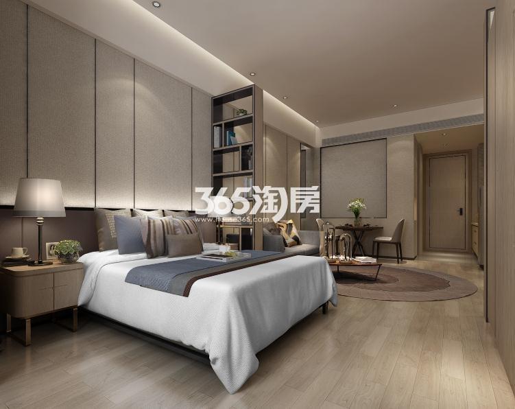 杭悦商业中心平层卧室效果图