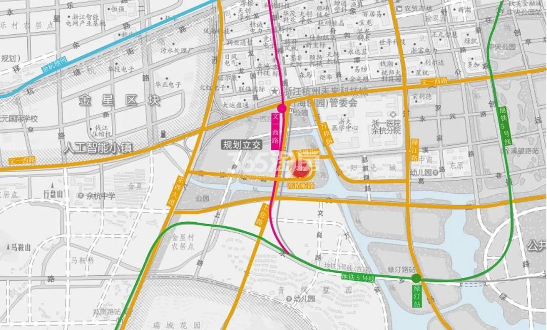 金成未来科技城宅地交通区位图