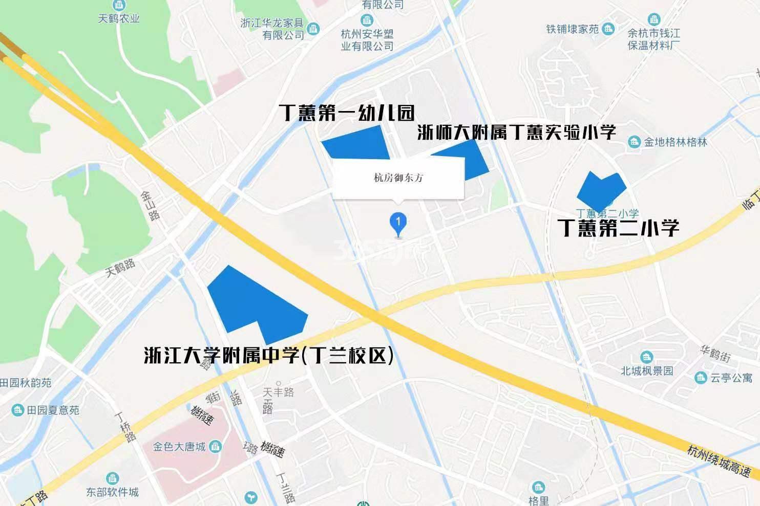 御东方园周边教育资源分布