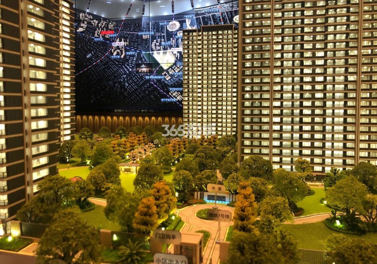 7.6滨江嘉品示范区沙盘图实景