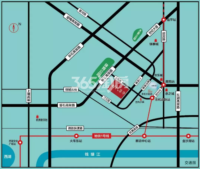 时代芳华公寓交通图