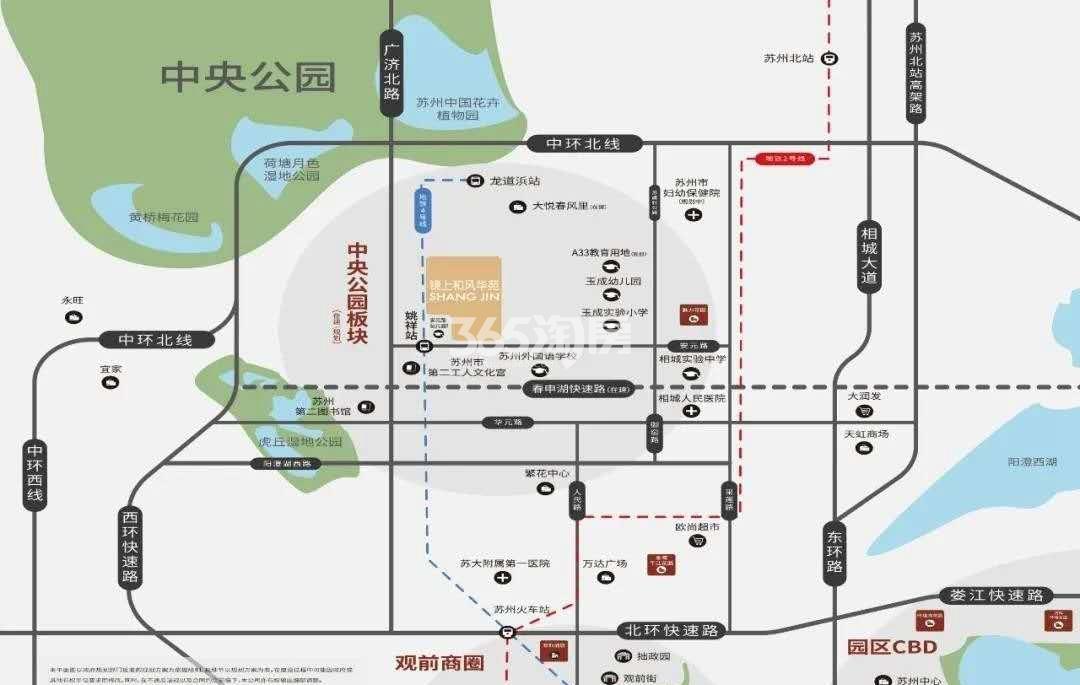 锦上和风华苑交通图