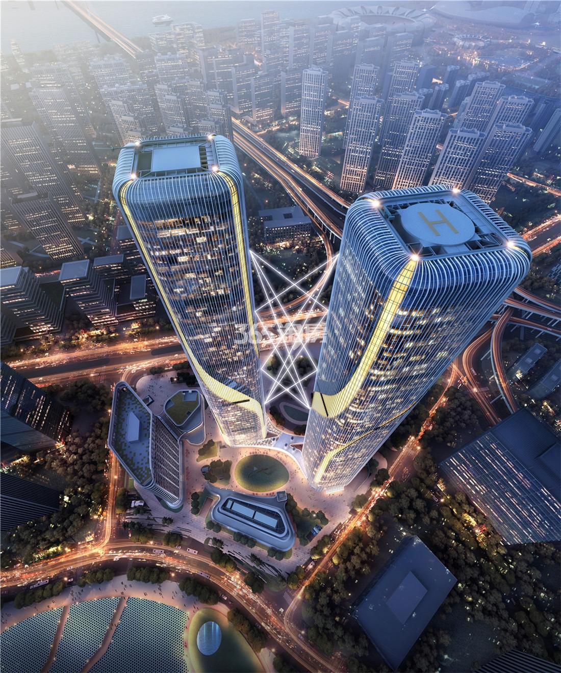 世茂智慧之门鸟瞰图