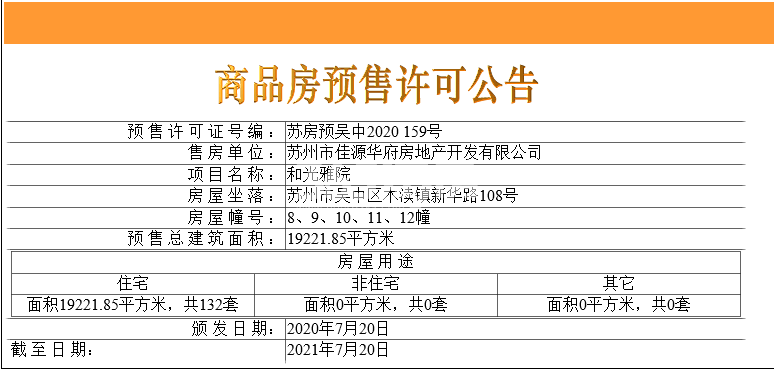 佳兆业和光雅院预售