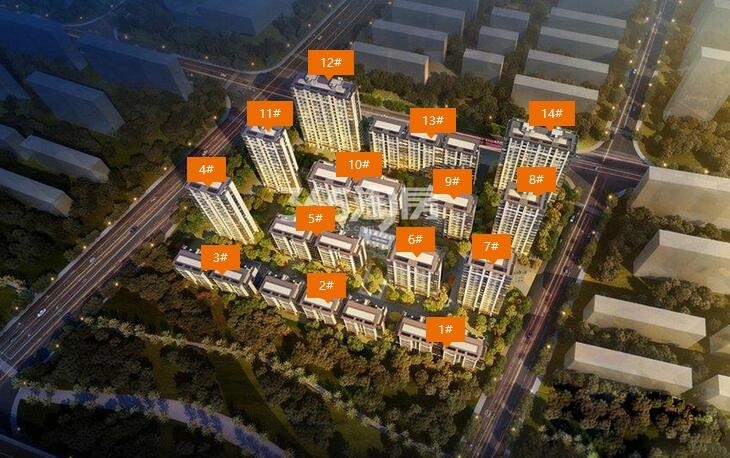 景瑞天赋楼栋分布图
