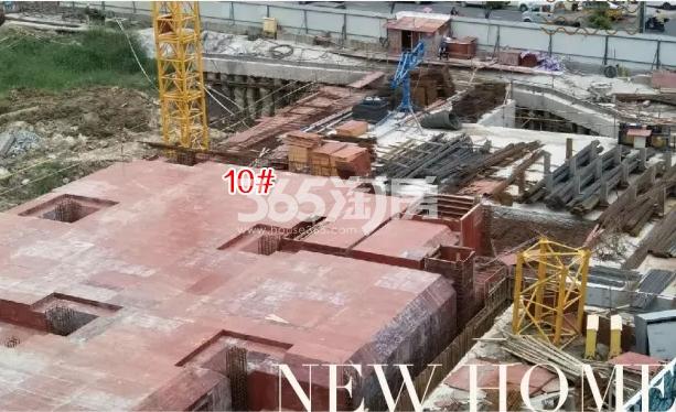 嘉丰万悦城二期10号楼施工进程（2017.10）