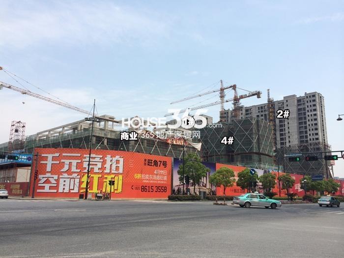 莱茵旺角7号项目2、4号楼、商业施工进程图（2015.4）