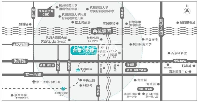 合景天峻项目交通区位图