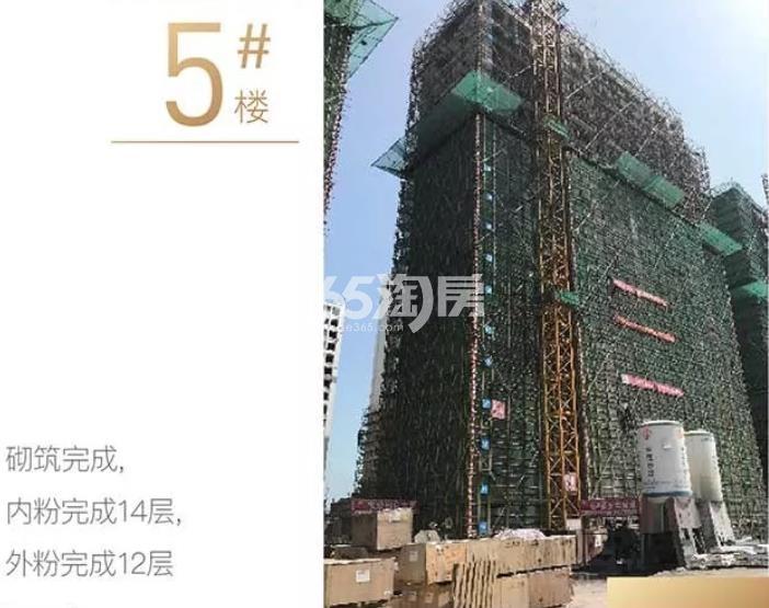 新城璟隽公馆5号楼施工图（2019年8月摄）
