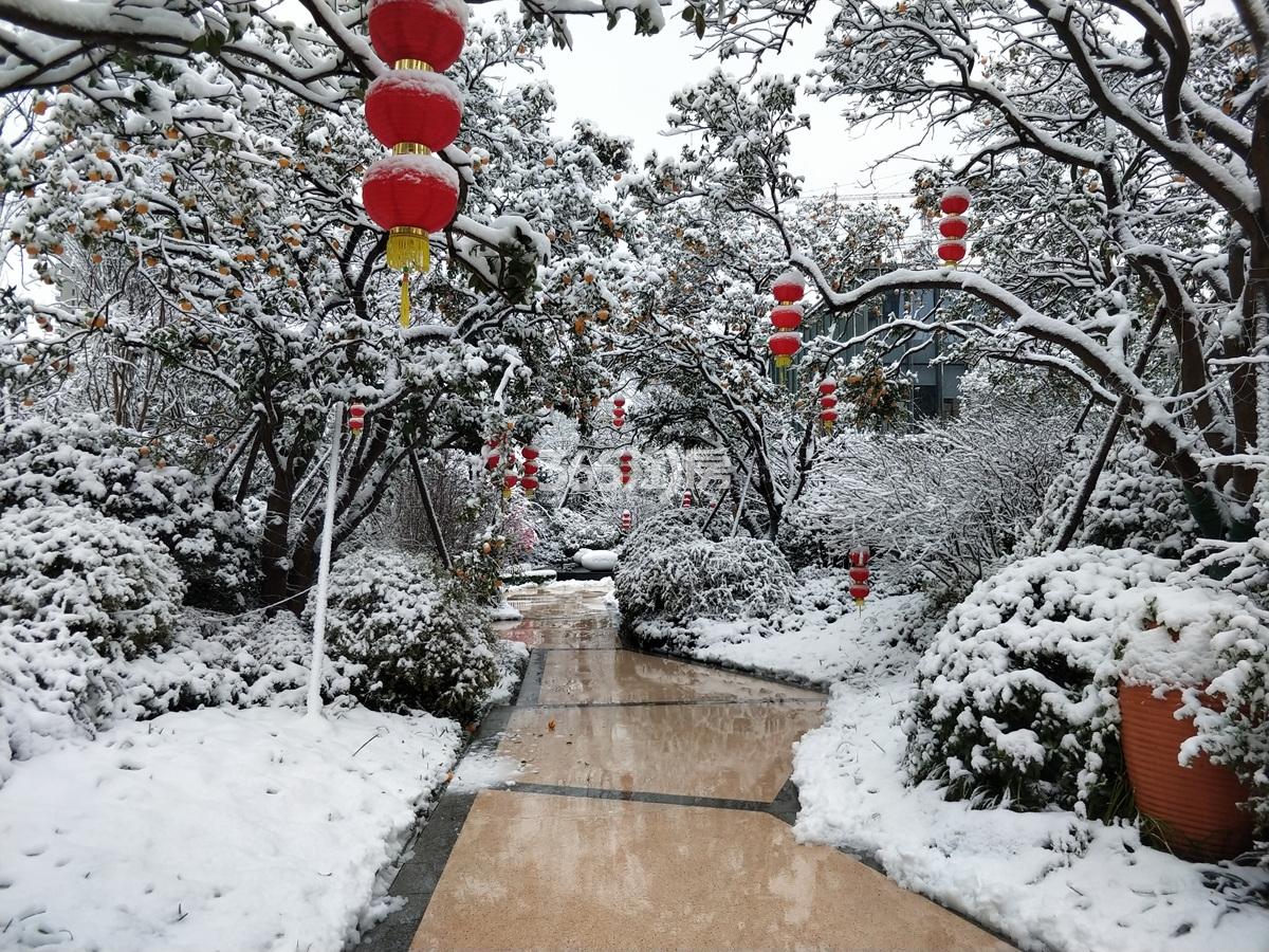 2018年1月融信澜天园区雪景