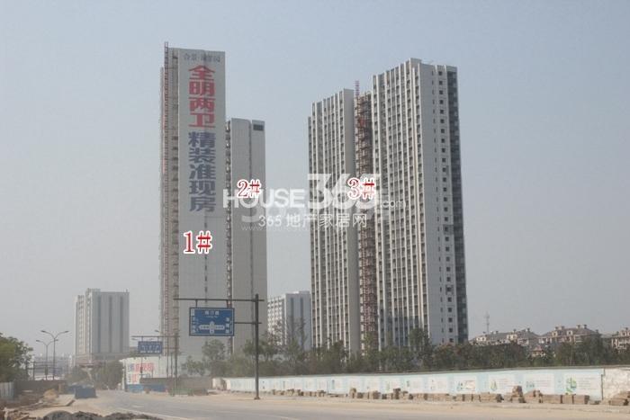 合景瑜翠园项目1—3号楼施工进程图（2015.10）