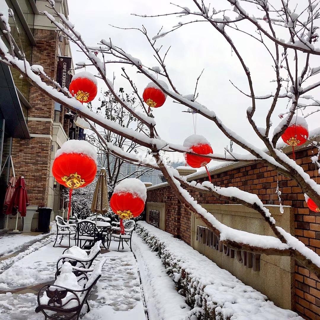 都会艺境售楼处雪景 2018年1月摄