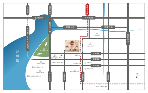中旅名门府区位图